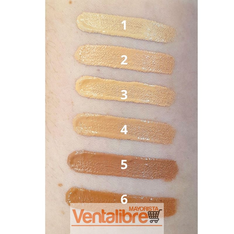 BASE DE MAQUILLAJE 2 EN 1 MULTIUSO CORRIGE Y CUBRE 6 COLORES - Imagen 3