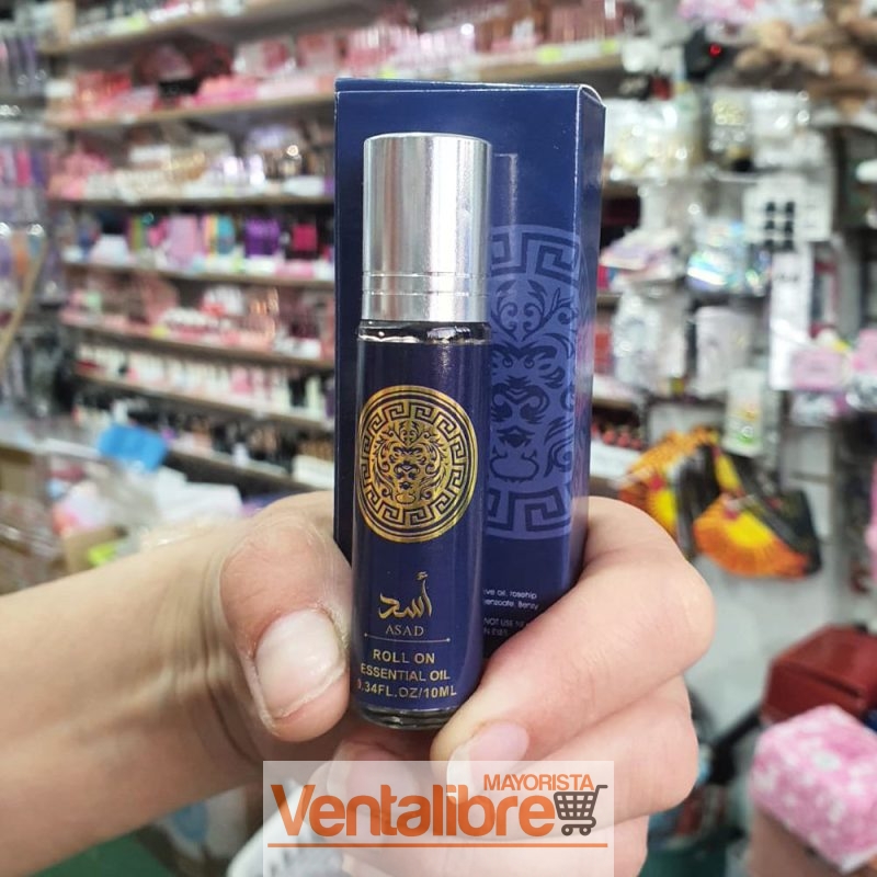 PERFUME ÁRABE MASCULINO ASAD AZUL LATTAFA ROLL-ON 10ML.
