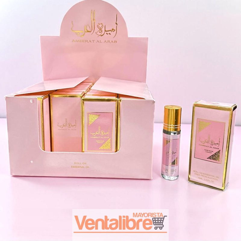 PERFUME ÁRABE FEMENINO AMEERAT AL ARAB ROLL-ON 10ML.