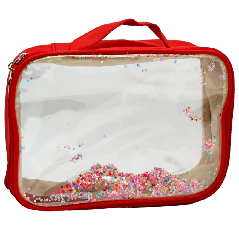 NECESER PORTA COSMÉTICOS TRANSPARENTE E IMPERMEABLE 21CM. X 16CM. X 7,5CM
