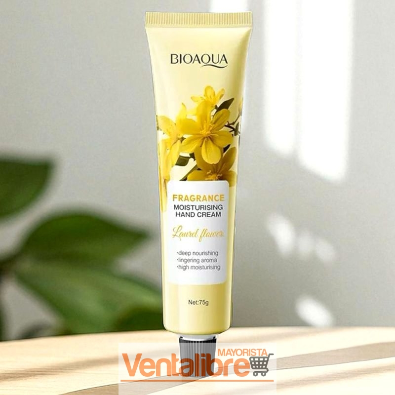 CREMA HIDRATANTE PARA MANOS CON FRAGANCIA BIOAQUA