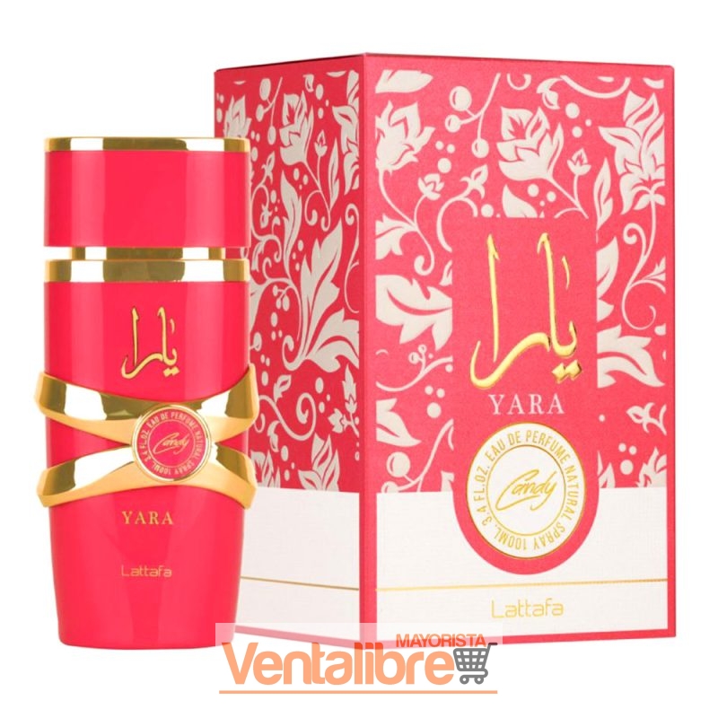 PERFUME ÁRABE FEMENINO YARA CANDY DE LATTAFA 30ML.