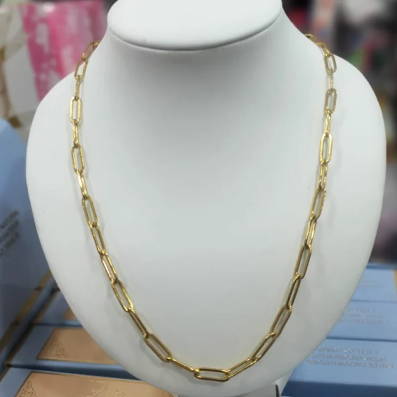 CADENA ACERO QUIRÚRGICO DORADO 1.2 X 60 CM.