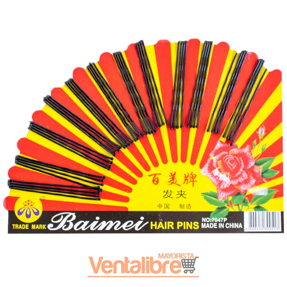 HEBILLAS INVISIBLES GRANDES PARA PELO EN ABANICO