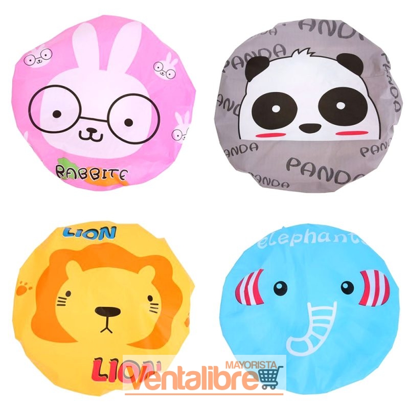GORRO DE DUCHA REUTILIZABLE IMPERMEABLE PARA BAÑO - Imagen 2