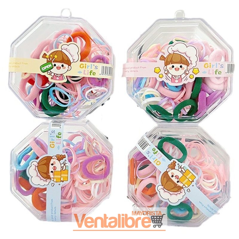 CAJITA DE GOMITAS Y COLITAS EXCELENTE ELASTICIDAD