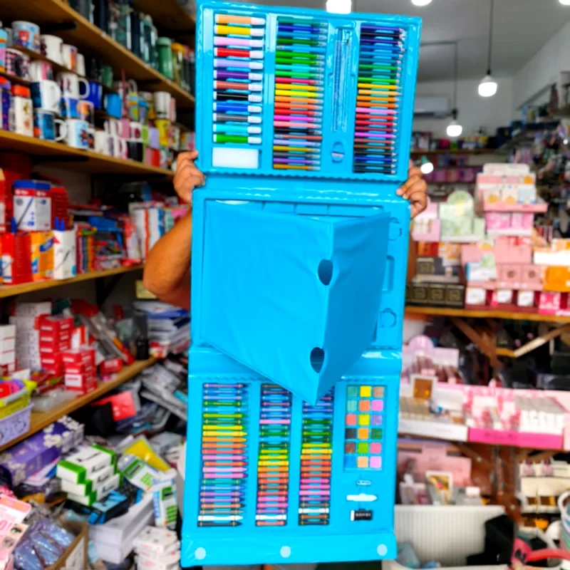 SET ARTE ESCOLAR MEDIANO CON 208 PCS. EN VALIJA