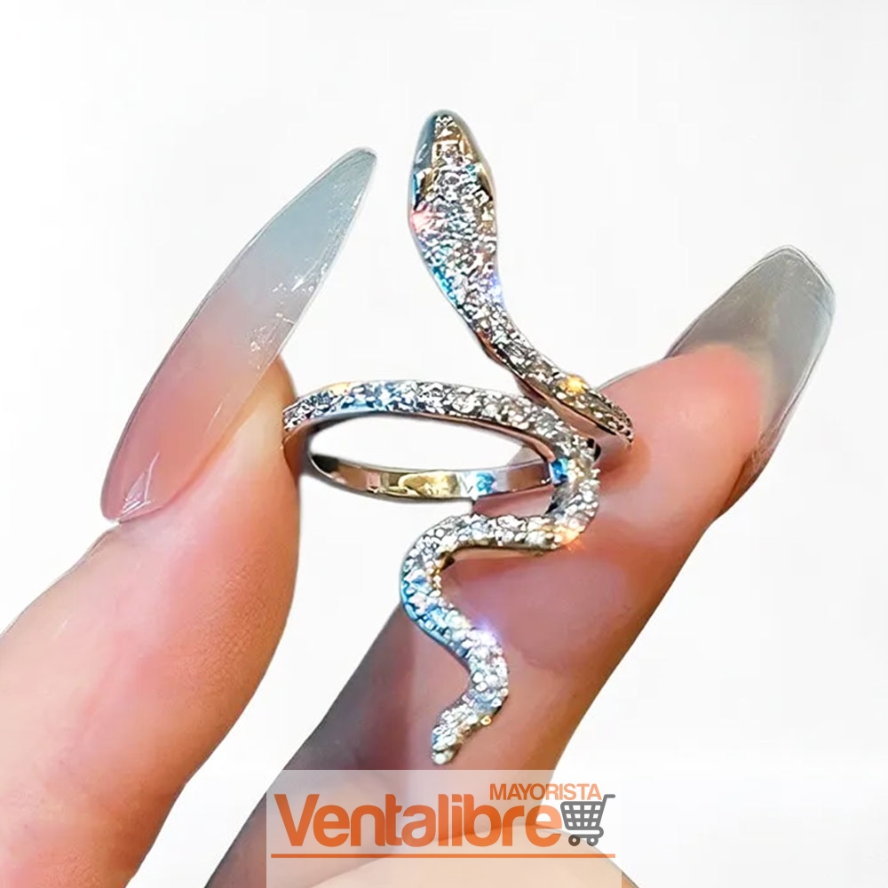 ANILLOS CON FORMA DE SERPIENTE PARA FOTO DE UÑAS - Imagen 2