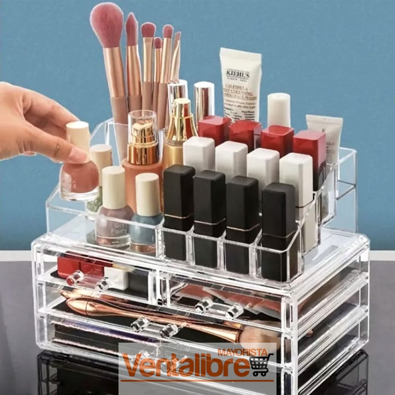 ORGANIZADOR DE COSMÉTICOS ACRÍLICO REFORZADO