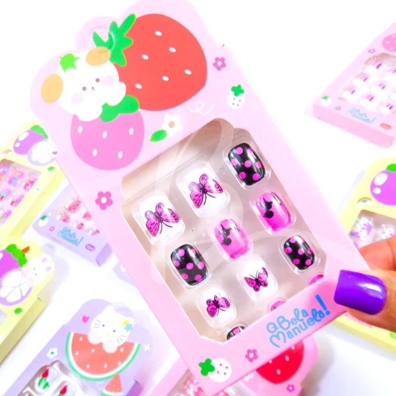 UÑAS POSTIZAS INFANTILES VARIOS DISEÑOS