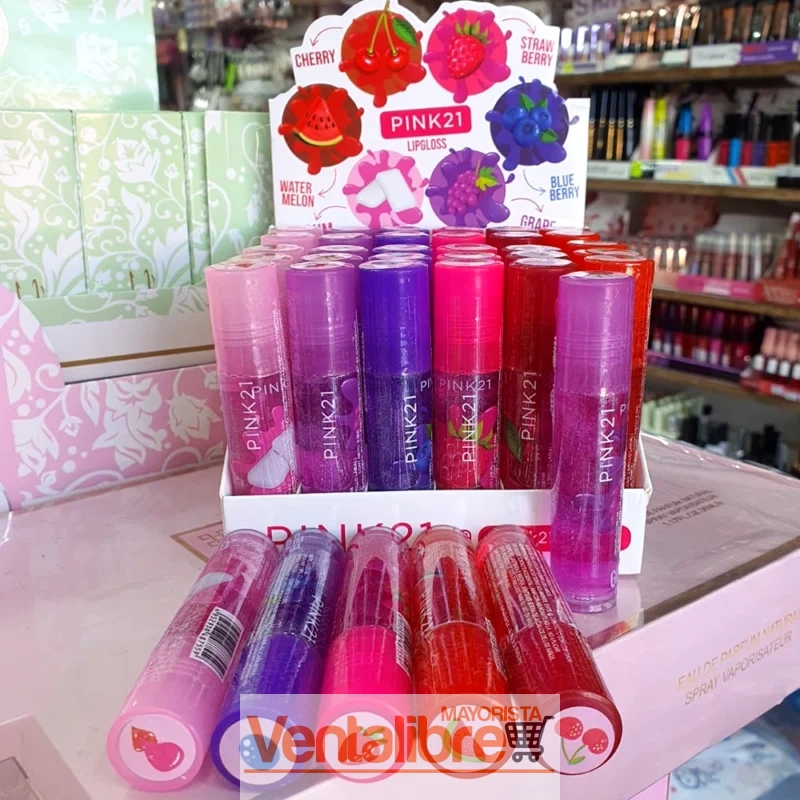 BRILLO LABIAL HIDRATANTE SABORIZADO 6 COLORES