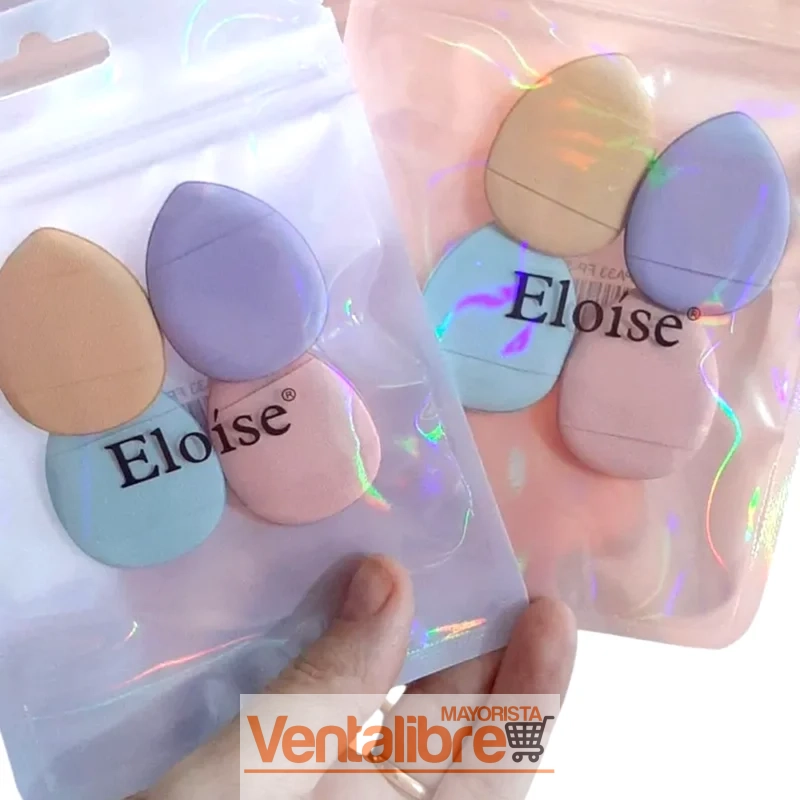 BLÍSTER DE 4 MINI ESPONJAS PARA MAQUILLAJES