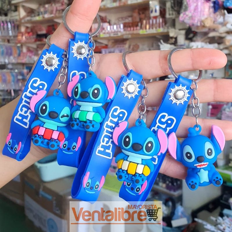 LLAVERO STITCH CON CORREA EXCELENTE CALIDAD