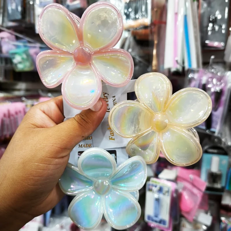 BROCHE FLOR HAWAIANA COLORES EXCELENTE CALIDAD