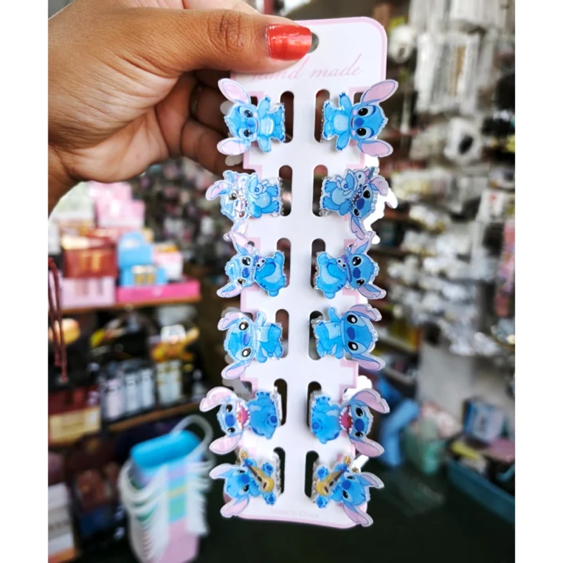 BROCHE PARA EL PELO CON PERSONAJE STITCH