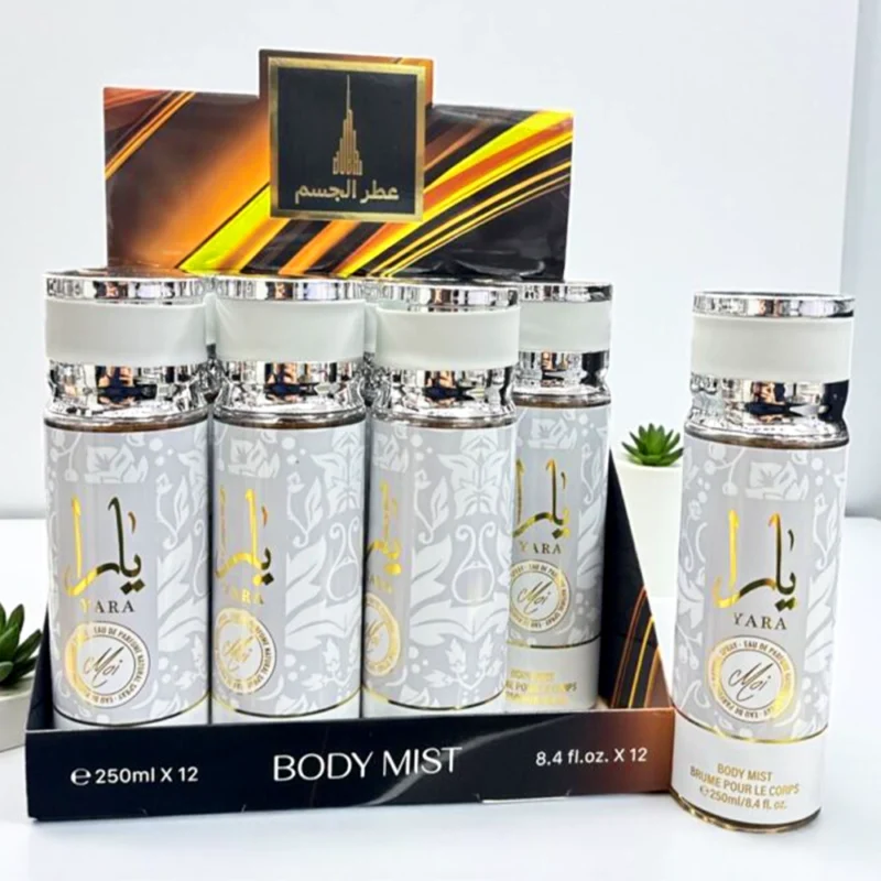SPRAY ÁRABE CORPORAL BODY MIST DE YARA DE LATTAFA MUJER 250 ML.