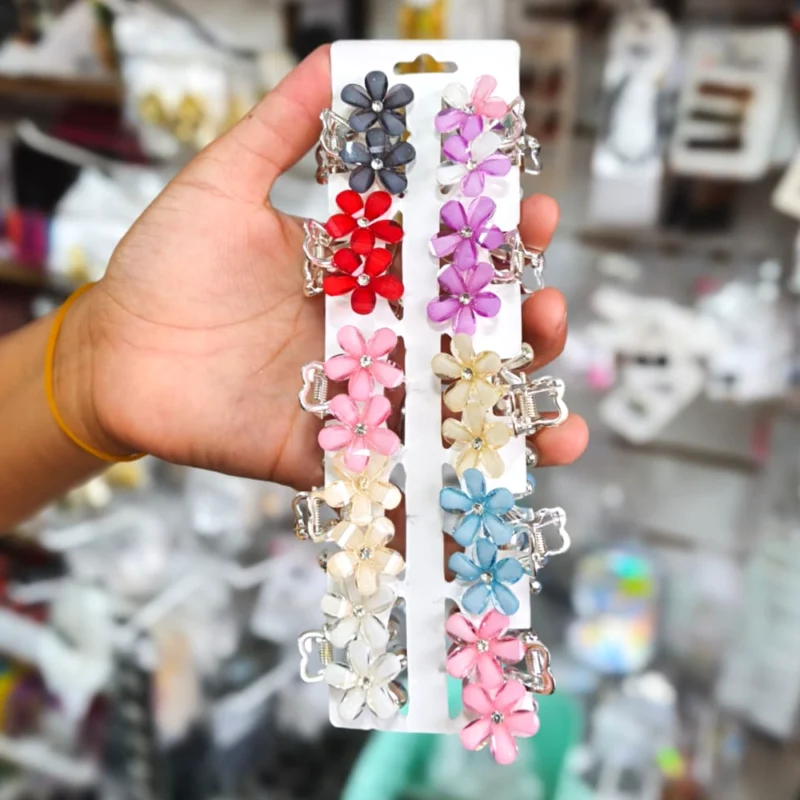 MINI BROCHE FLORES HAWAIANAS VARIOS COLORES