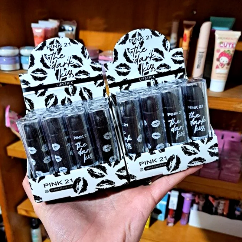 LABIAL BARRA MATTE NEGRO THE DARK KISS PINK21