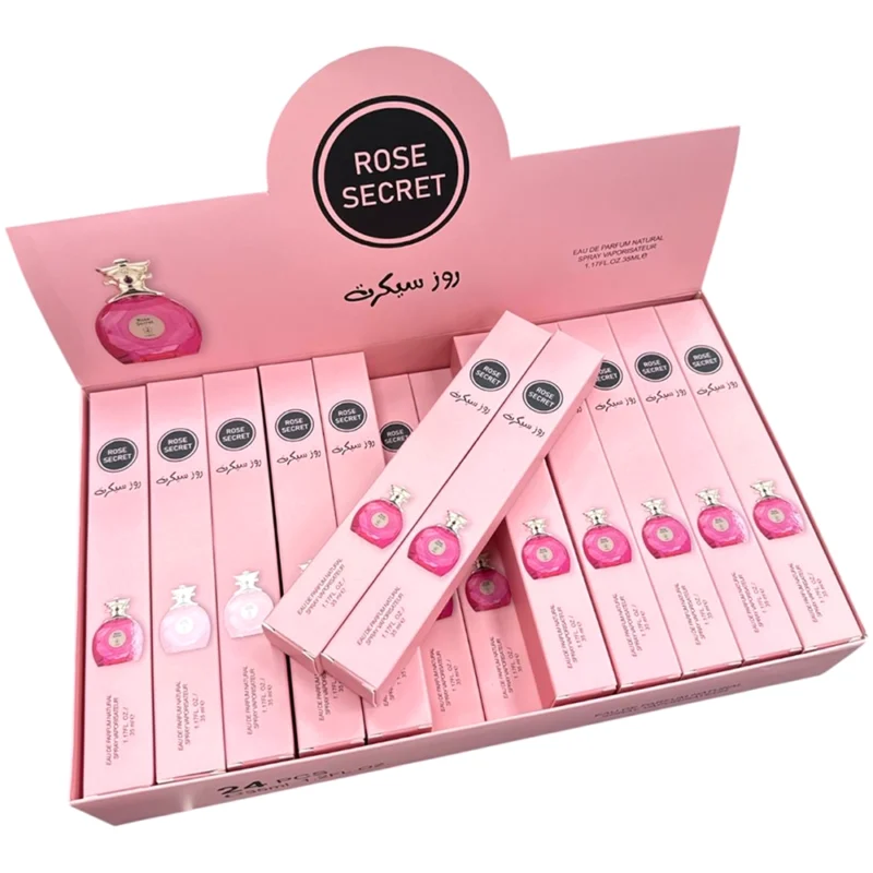 PERFUME ROSE SECRET MUJER TUBO 35 ML.