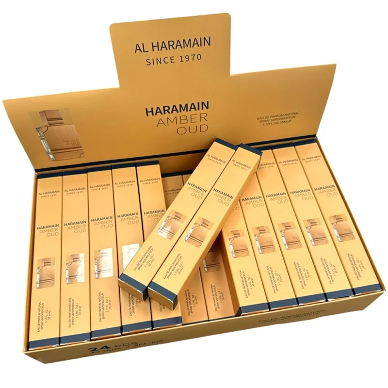 PERFUME ÁRABE AL HARAMAIN AMBER OUD GOLD EDITION UNISEX TUBO 35 ML.