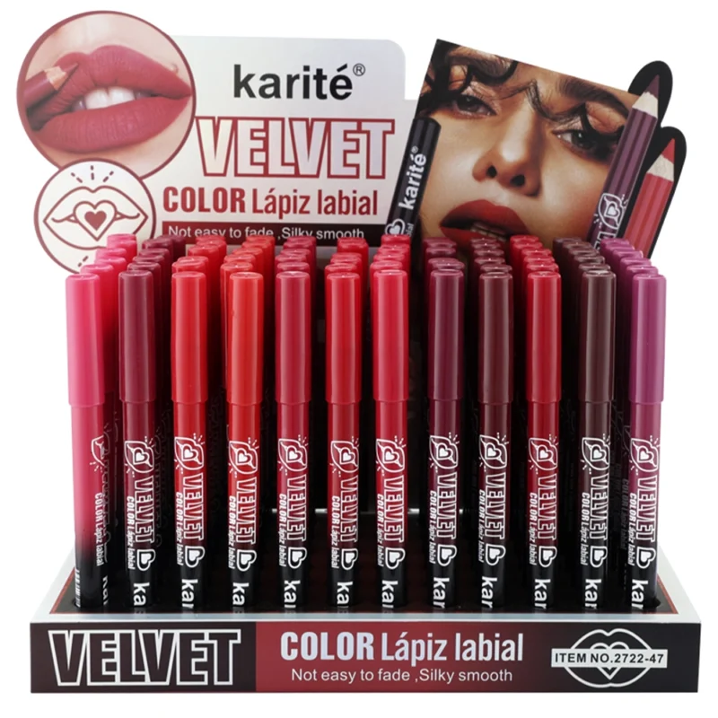 LÁPIZ LABIAL MATTE VELVET KARITÉ A PRUEBA DE AGUA Y DE LARGA DURACIÓN